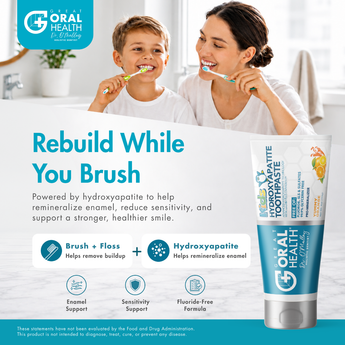 Kids ProMineralizer Fluoride-Free Toothpaste with Nano Hydroxyapatite (Yummy Orange)