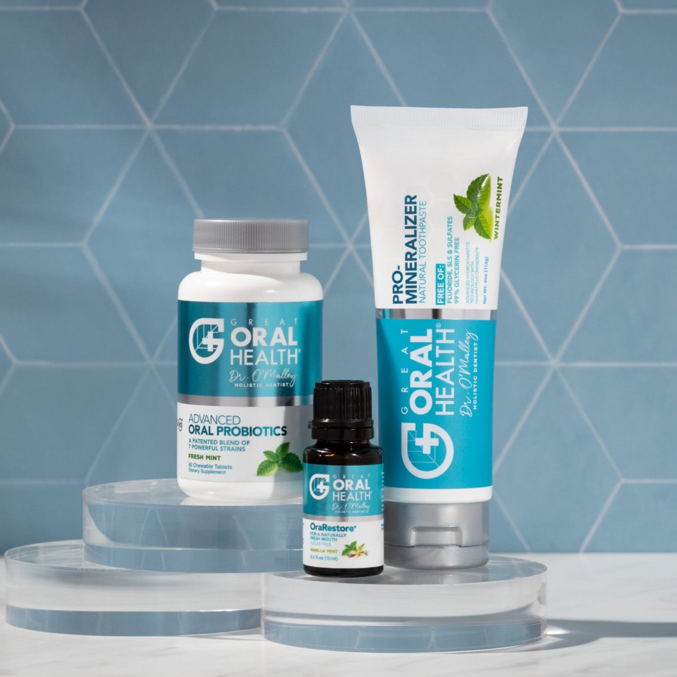 The Top Trio for Oral Hygiene & Healthy Gums: Oral Probiotics, Remineralizing Toothpaste and Essential Oil Blend