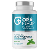 Dental Oral Probiotics with BLIS K12 & M18 – 7 Strains, 6 Billion CFU (Mint Flavor)