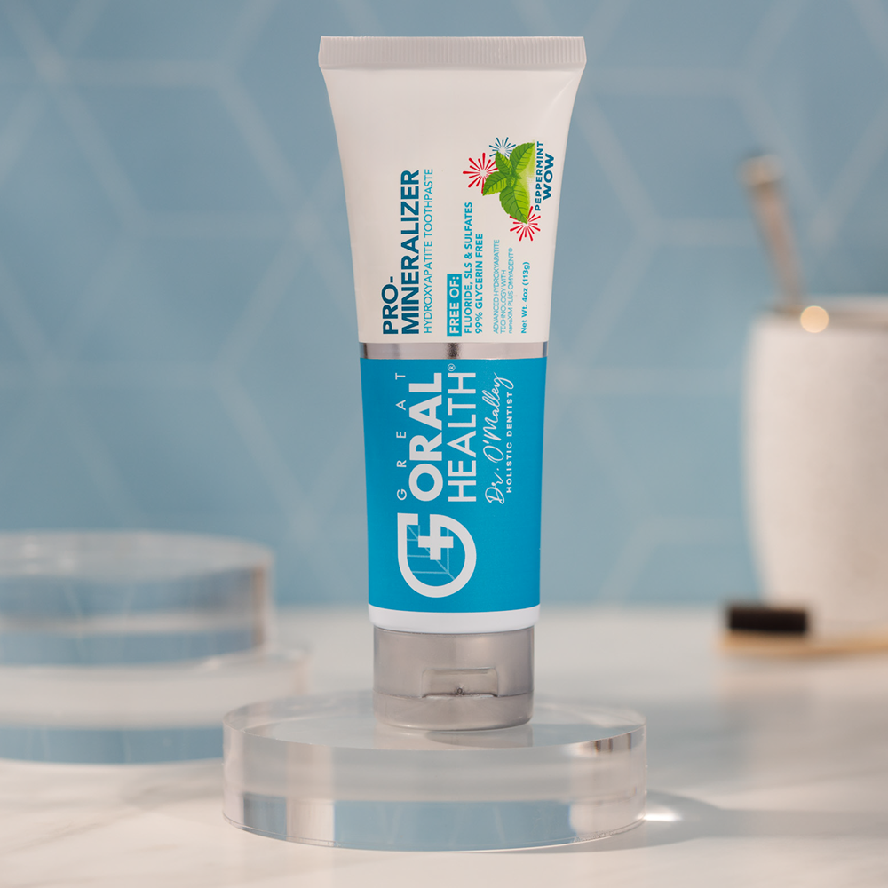 Dentist Formulated Fluoride Free Remineralizing Toothpaste with Nano Hydroxyapatite for Enamel Repair and Sensitive Teeth Peppermint Wow Flavor